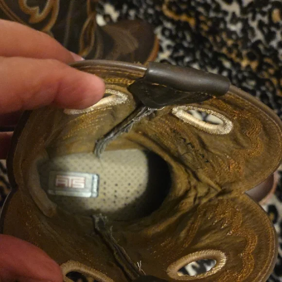 Ariat Dark Brown Embroidered Heeled Boots - Picture 4 of 6